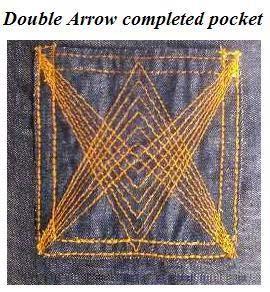 Remove from hoop, wash your completed project (to remove the stabilizer), and enjoy your perfectly matched designer patch pockets!