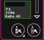 Embroidery combination 5.3 33 Touch the icon in the center of the wheel to center the design in the hoop. Tap the screen outside of the embroidery area twice to deselect everything.