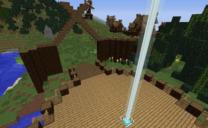 Navigating the map Spawn area When pupils enter the map they will initially appear at the spawn area. Spawning happens when players log in and appear in the Minecraft world.