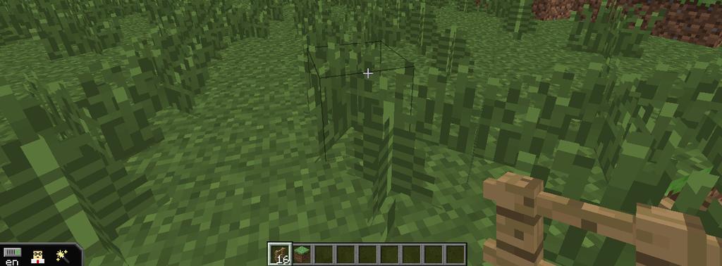 Step 2: Chop wood and collect wood blocks Begin in Minecraft by collecting wood blocks.