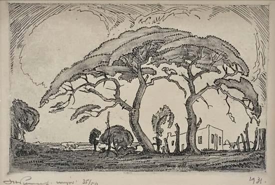 J.H PIERNEEF Small House with Trees, Edition