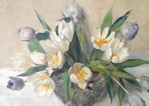 FRANS OERDER White Tulips,