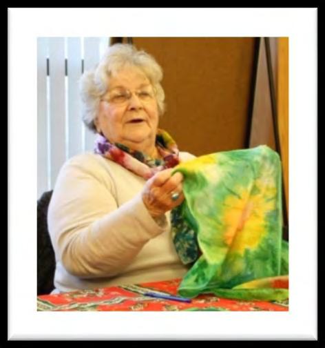 Silk Scarf Painting Workshop Instructor Bea Greening Date: Saturday February 25, 2017 Time: 10:00 am - 2:00 pm Place: Oak Lodge Water District Building 14496 SE River Road, Oak Grove, OR Tuition: $20