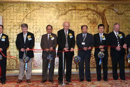 TAM, JP, another officiating guests in delivering a speech to our delegates A ribbon cutting ceremony led by the OC