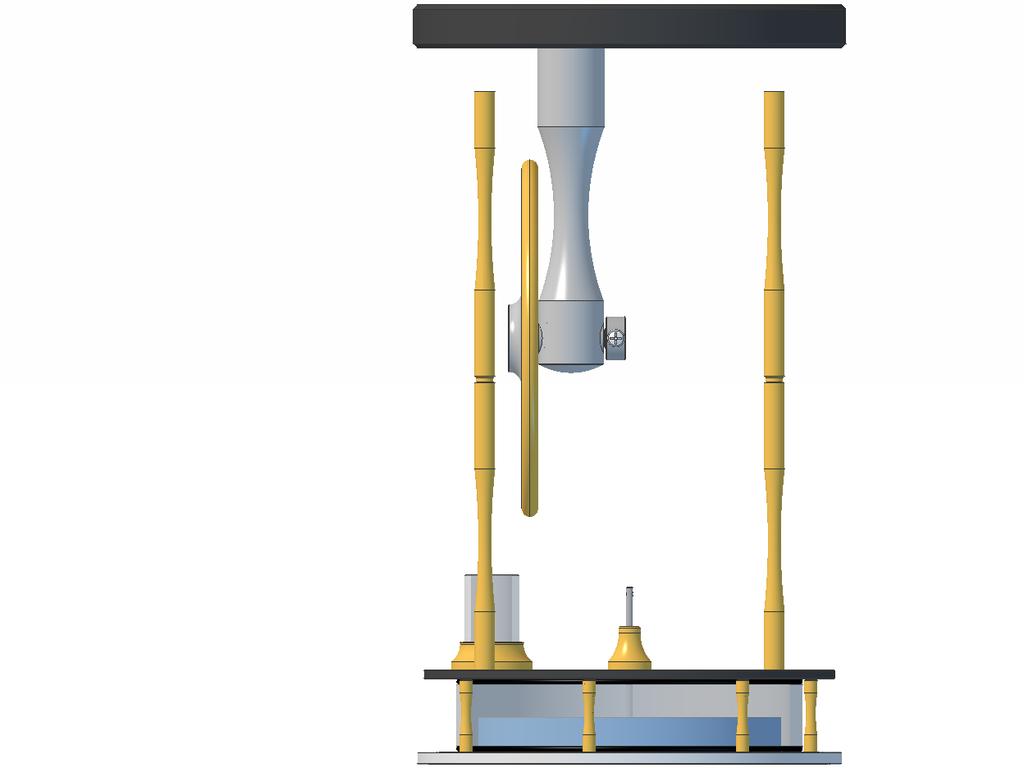 For the next stage, make sure that the main pillar is positioned midway between the gland