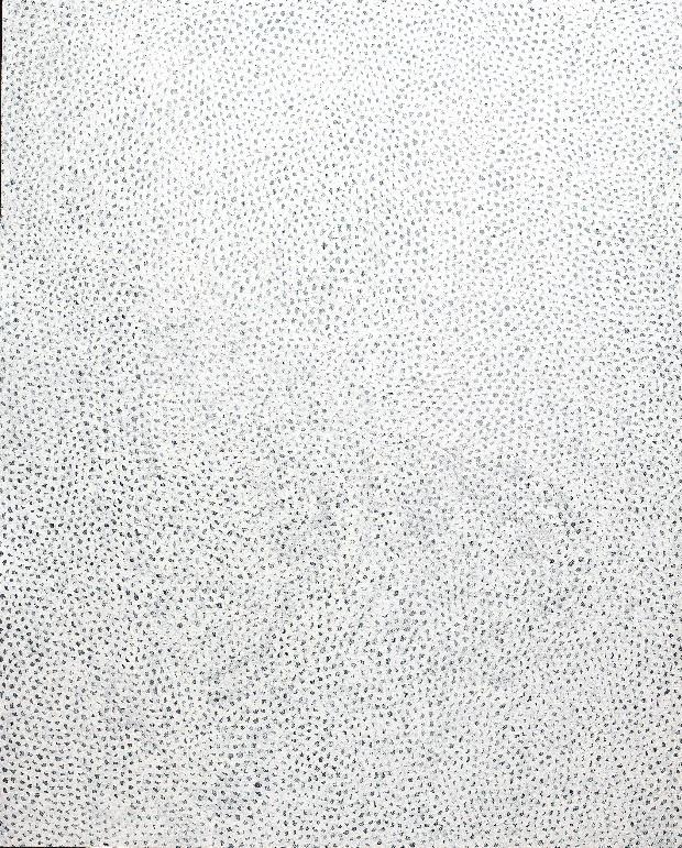 WANG HUAIQING (CHINA, B. 1944) Fossil (diptych) 200 x 330 cm. (78 3/4 x 129 7/8 in.