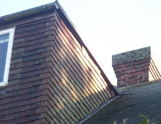 dormer window, allowing access into wall