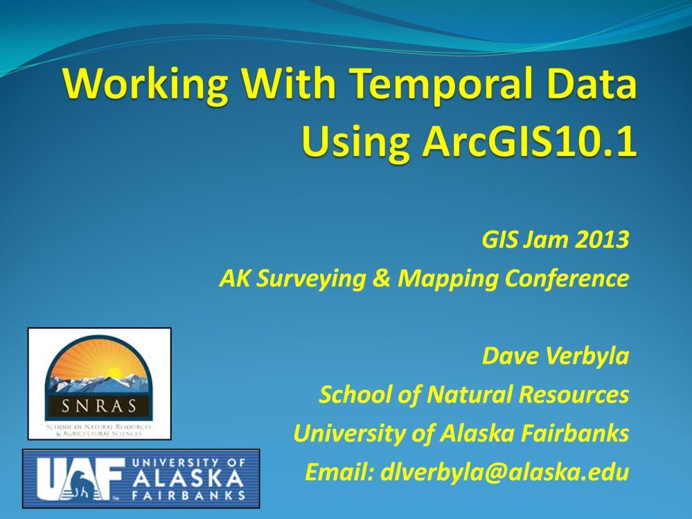 Welcome to GIS Jam 2013 at the Alaska