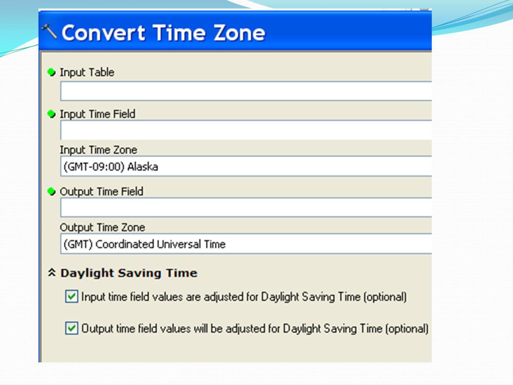 Convert time zone allows you to easily convert all your data