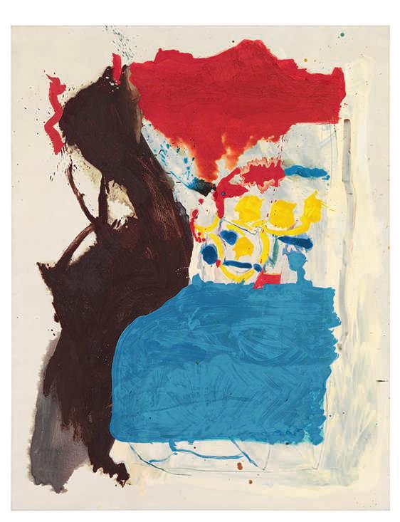 2 cm) Left: Untitled, 1959 60, oil and charcoal on sized, primed linen, 89 3 4 69 3 4 inches (228 177.2 cm) Below: Mediterranean Thoughts, 1960, oil on sized, primed canvas, 101 93 1 2 inches (256.