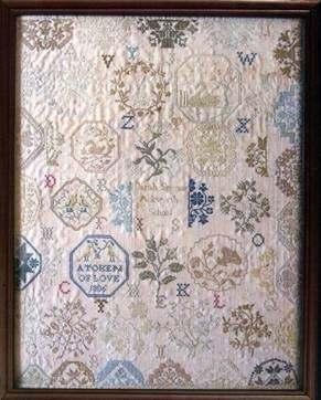 Two great reproductions from Needleprint, "Sarah Spence's 1806 Ackworth Sampler" ($21) and "Margreet Beemsterboer's Sampler of Motifs from Marken" ($21).
