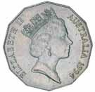 119 Elizabeth II, Royal Canadian Mint, twenty cents, 1981, rare three and a half claw variety.