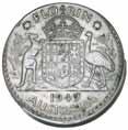 (7) 97* George VI, florin, 1947, struck slightly out of collar, raised lip for forty percent. Extremely fine.