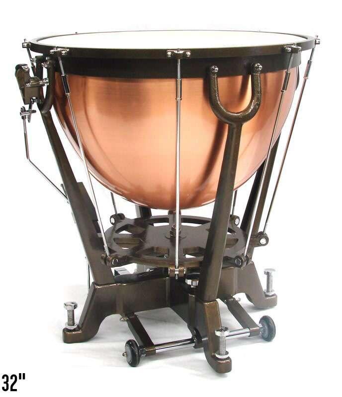 PERCUSSION FAMILY A. The Timpani also known as the kettle drums. The Timpani has pedals underneath the drum to change pitch to move higher or lower depending on the music.