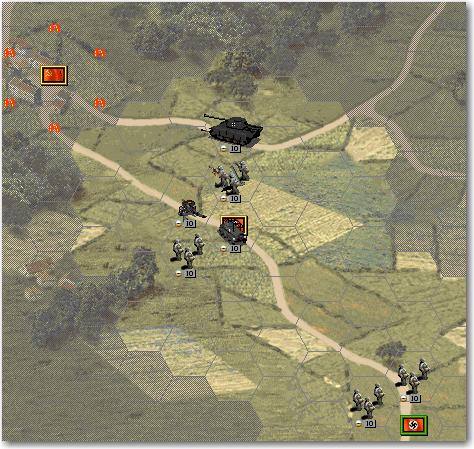 Turn 1 In this scenario I deployed as shown in the image.
