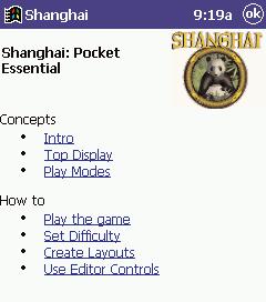 This file would be located in the My Device\Games\Shanghai directory. Find your collection name, tap and hold and select Send via Infrared... to transfer to another Pocket PC handheld.