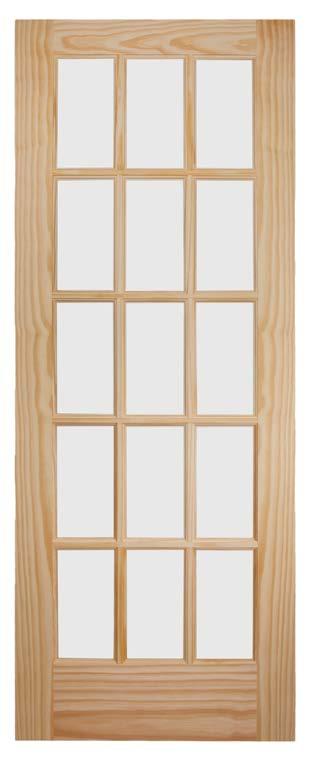 French Glazed 15 Lite Pine * French doors speak class and