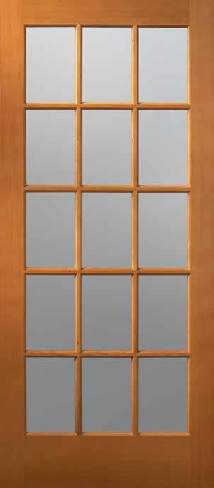 HEMLOCK TRADITIONAL EXTERIOR DOORS 2020 (4-Lite 4-Panel) 2130 944 (9-Lite 2-Panel) 1515 15-Lite HEMLOCK is a type of wood that features a fine-textured, straightgrained appearance.