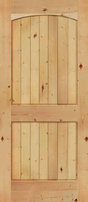 Choose a knotty alder door with V-grooves for rustic charm or a raised-panel oak door for a beautiful, sophisticated
