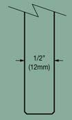 (12mm) 27/64 (10.8m 1 3/8 (35mm) PANEL PROFILE * The eight foot door comes as a six panel configuration www.