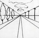 Linear Perspective: A graphic system that shows artists how to create the illusion of depth and
