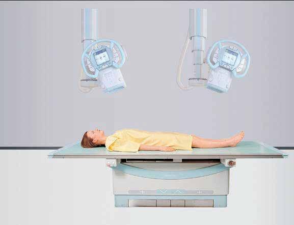 This allows the operator to attend the patient in a standing position while positioning the equipment.