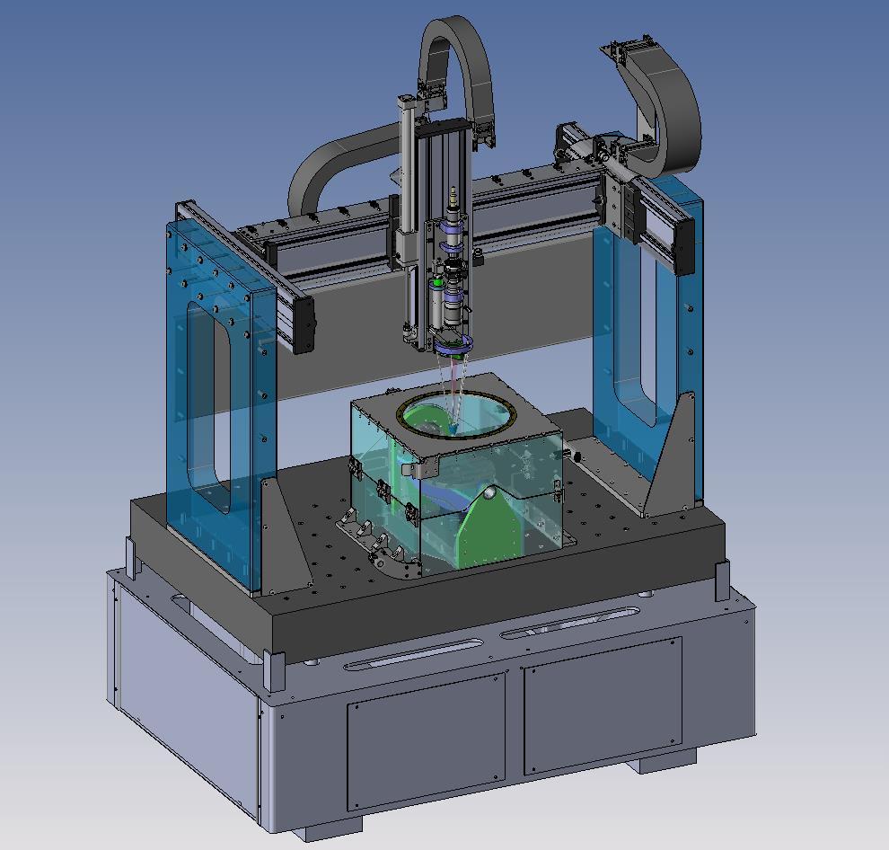 Machine Tool (SO3) - Concept Mechanical engineering 5 numerical axis granite base measurement probe