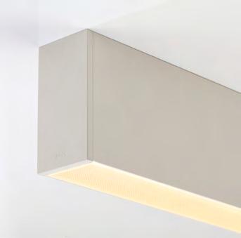 SUSPENDED Overview KOH 40 linear General Lighting System designed for oice environments and commercial spaces.