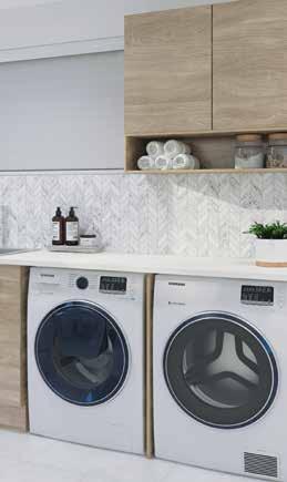 WALL TO WALL CUSTOM MADE 1. Cabinet Maker or DIY handyman for installation of cabinets in your laundry 2. sink and tap WHAT YOU NEED 3. Plumber for connecting your sink and washing machine 4.