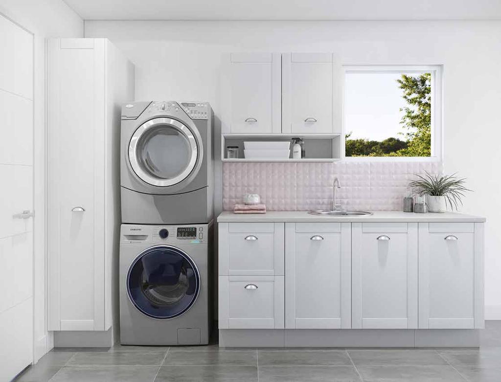 MODULAR LAUNDRY SYSTEM Laundries have never been easier with the Timberline Modular System. This modular system will allow you to customise your laundry to suit your individual needs.