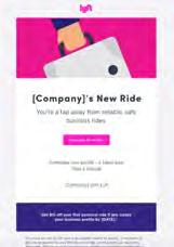Employees activate Lyft Business