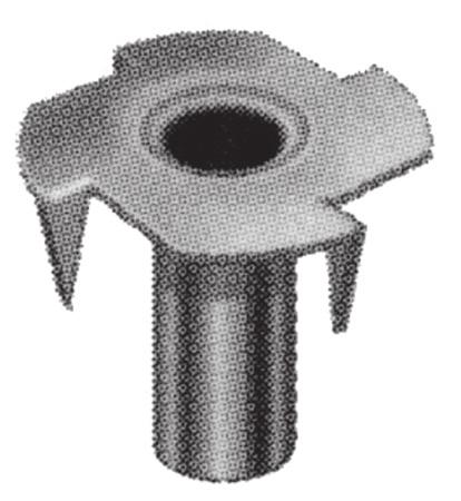 Metal T-Nut for Threaded Stems Drive fit 3/8 diameter hole Accepts 5/16 x 18 thread Hole Required Case SH002348 [⅜]" 100 Caster Sockets for Stem Fasteners Tack Plate Application Material Case