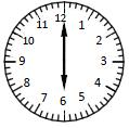 [4] Half past 5 3 o clock 6:00