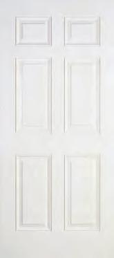six panel door and standard back door offering is the