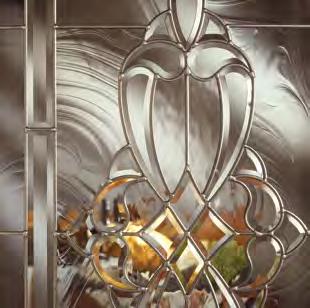 * GLASS SHOWN AVAILABLE IN PATINA & ZINC CAMING ONLY AVAILABLE IN BRASS & ZINC CAMING