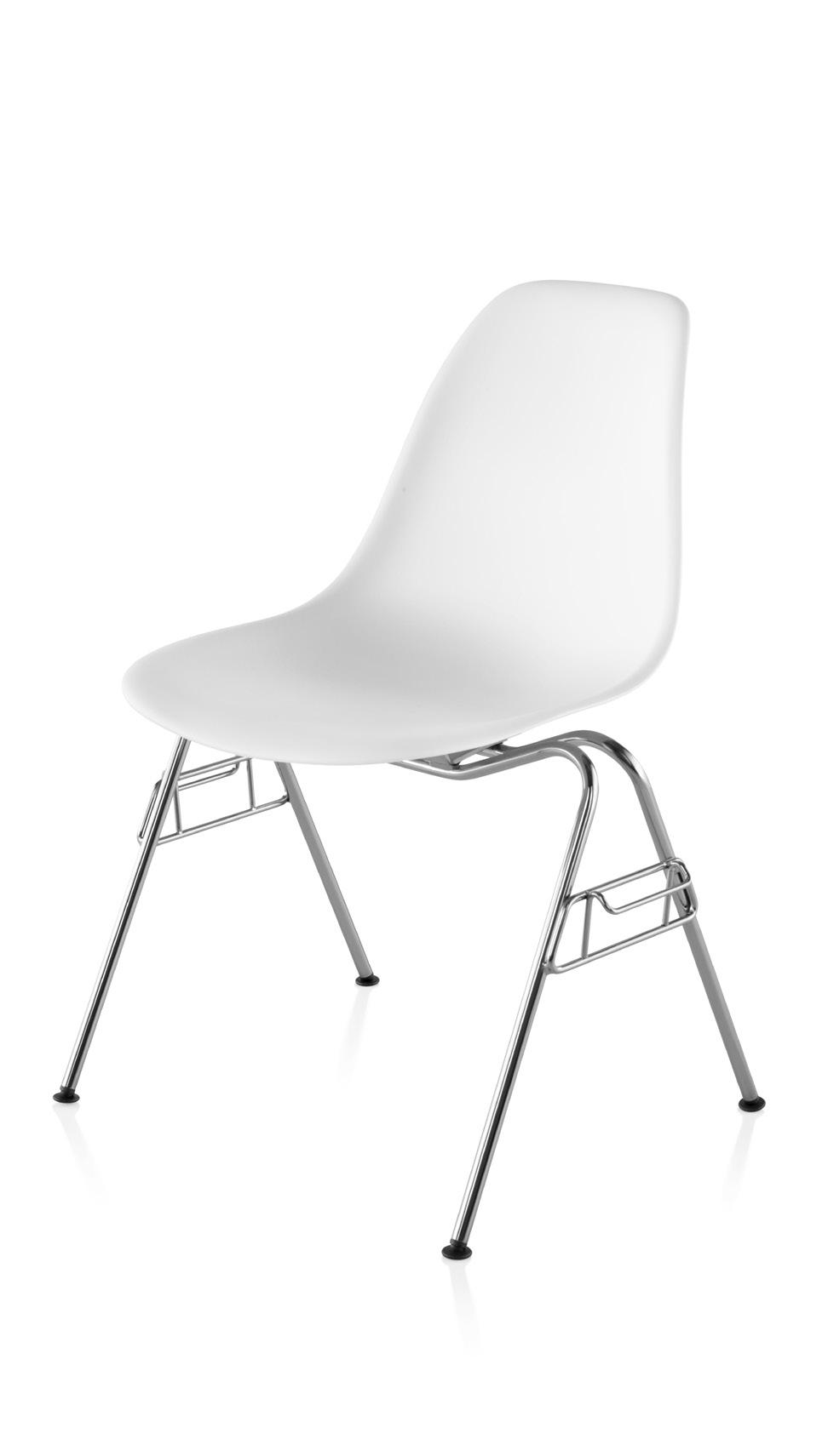 . Eames Molded Plastic Side Chair Stacking / Ganging Base The Eames molded plastic side chair exemplifies the designers mantra of the best for the most for the least, offering both style