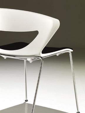 21st Century Kreature Arka Design 112 4 leg frame is available in a chrome (C)or painted (P) finish.
