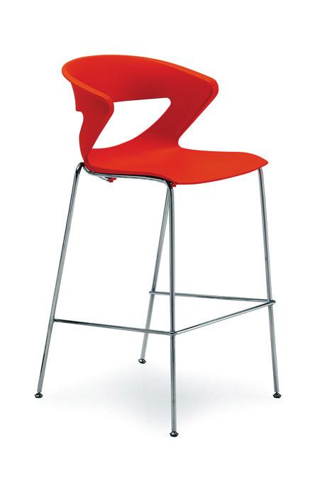 A polypropylene shell is the basic seat option - in red, blue, black, white, green, orange or dark gray.