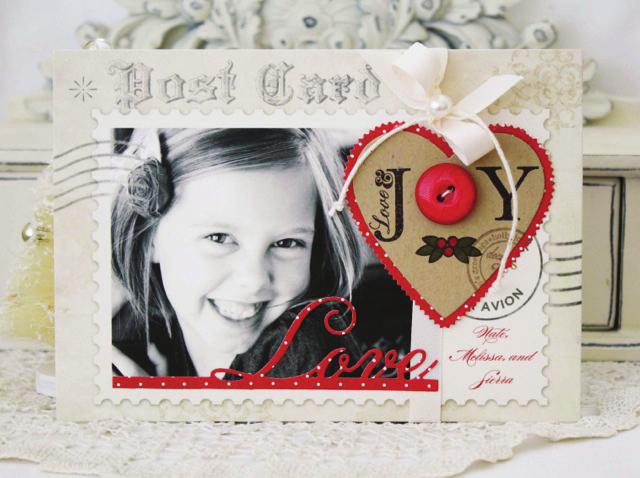 melissa p h i l l i p s Stamps: Believe, Holly Jolly, Instant Photo: Holiday Ink: Classic Kraft and Smokey Shadow Paper: Kraft cardstock and 2008 Bitty Dot Basics paper pad Dies: Limitless Layers: 2