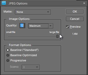 Click File, Save As Change the Format to JPEG by clicking on the box at the bottom of the Save As dialogue box.