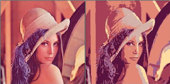 COLOR QUANTIZATION When we move from true colors to palette colors, we need to reduce the total number of distinct colors Common when converting to GIF or PNG Color