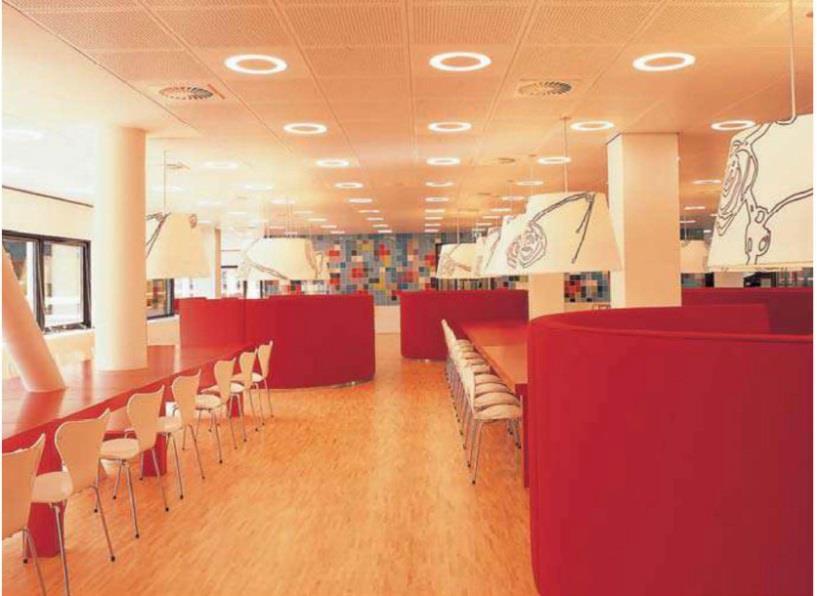 Contrast of Hue For the interior of the SRK Legal Assistance, the Dutch firm eijkingdelou were use contrast of hue to great effect.