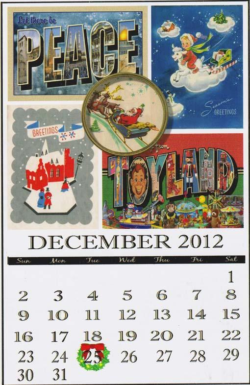 They include a number of types of cards such as large letter political and scenic postcards. His calendar postcards are worth collecting as these examples from 2012 show.