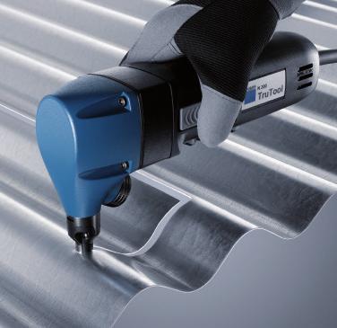 7 meters per minute through 2 mm mild steel. The two profile nibblers the PN 200 and PN 201 enable you to work just as quickly, cutting 2 mm thick mild steel at 2.1 and 2.
