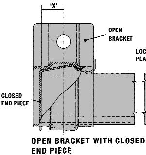 Top Track Bracket Spacings BRACKET SPACING FOR STANDARD LENGTHS OF 2-16,3-20 AND 3-25 TRACK Side or soffit fixing top track brackets are available for all top hung systems using tracks 2-16, 3-20 and