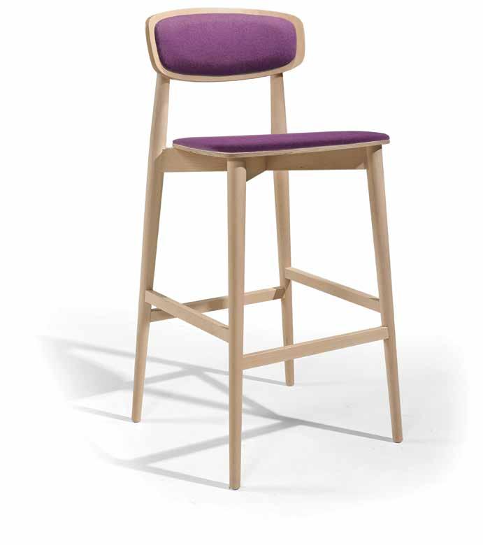 jet Jet is a range of modern wooden dinning chairs and matching stools. Combining ply shaped seats and backs with radial tapered leg for the fresh clean look.
