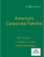 Product Price Shipping Pub Date America s Corporate Families & International Affiliates (Volume 3) For the ease of use, this publication is divided into two volumes.
