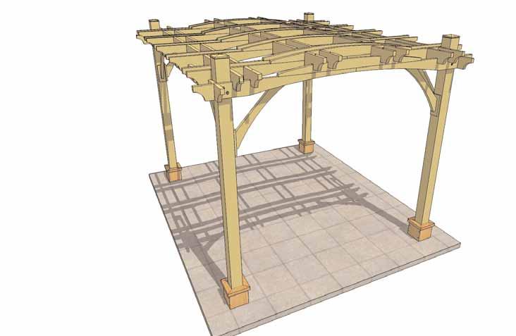 Congratulations on assembling your 10x12 Arched Breeze Pergola Note: Our Pergolas are shipped as an unfinished product.