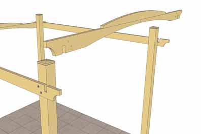 (Hardware Not Supplied) (C) Arched Girder Lift, position and attach the