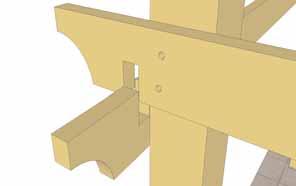 (C) Arched Girder Note; Drill pilot hole Post first with